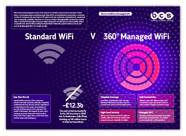 360 managed wifi vs standard wifi infographic