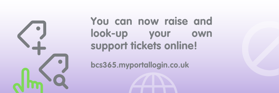 You can now raise and look-up your own support tickets online!
