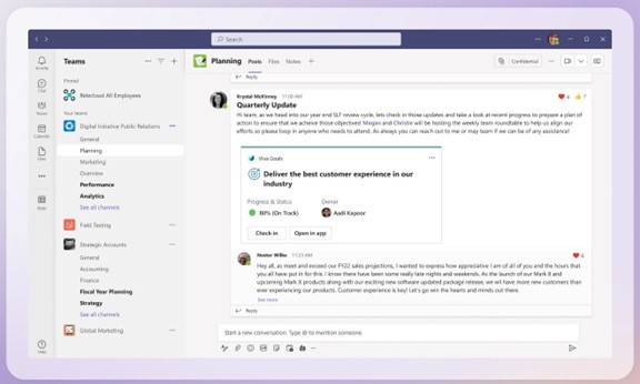 A screenshot of Microsoft Teams