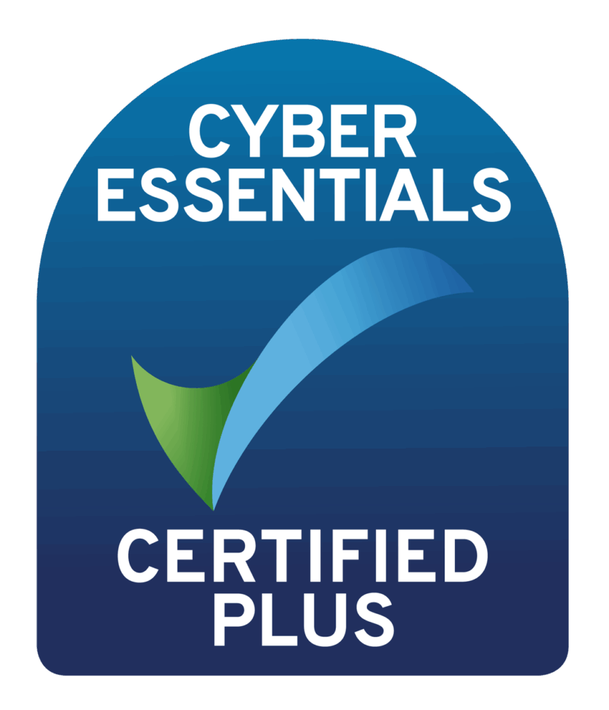 Cyber Essentials Plus Certified badge.