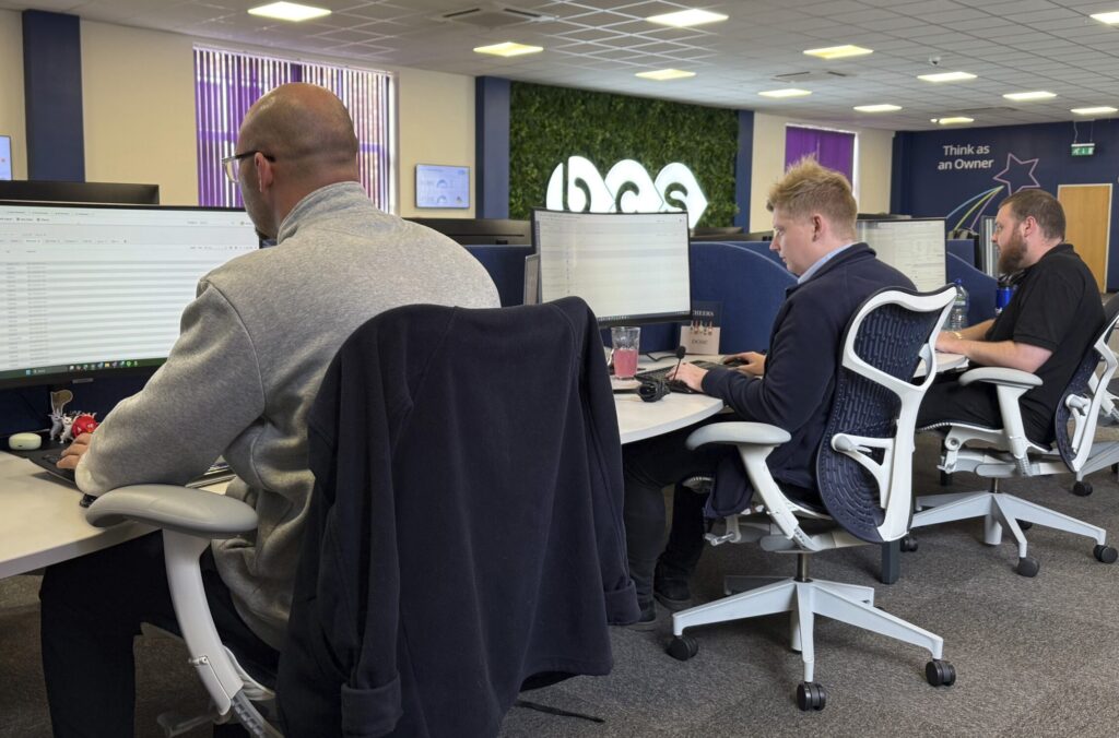 IT Support engineers working on IT and cybersecurity issues remotely on behalf of Kent businesses.